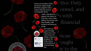 National Poppy Day  The American Legion unitedstatesveteran nationalpoppyday americanlegion [upl. by Pegg]