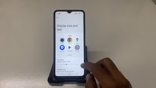 Realme C51 me Display size Kaise change Kare  How to Make Your Display Bigger or Smaller [upl. by Abbotsun]