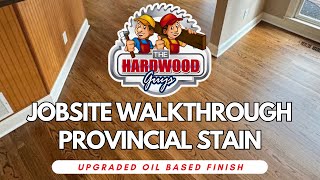 Provincial Stain Over Red Oak Finished With Oil Based Polyurethane by The Hardwood Guys [upl. by Ellmyer]