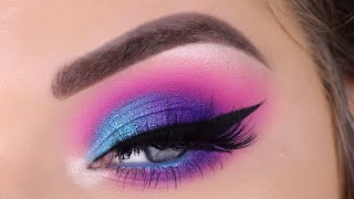 Juvias Place Masquerade Mini Palette  Colorful Eyeshadow Tutorial [upl. by Rehposirhc568]