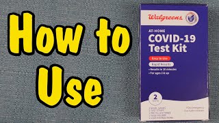 How to Use a Walgreens COVID19 Test Kit At Home [upl. by Annaihs]