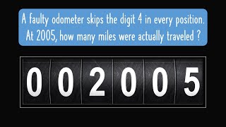 Can you solve the faulty odometer puzzle [upl. by Deryl863]