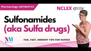 Sulfonamides Pharmacology for Nurses [upl. by Lotus]