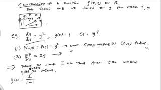 Existence and uniqueness of solutions to DEs [upl. by Yevol]