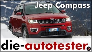 2018 Jeep Compass Test amp Fahrbericht  mit dem Compass 14l MultiAir 4x4 im Schnee  Auto  Deutsch [upl. by Rothmuller]