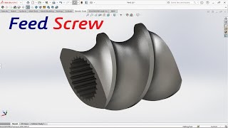 Create Feed Screw  Solidworks Tutorial [upl. by Lester]