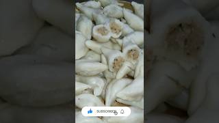 Narkel Pitha recipe 🤤 rice flour coconut recipe pitha coconut sweet recipe shorts [upl. by Arymahs]