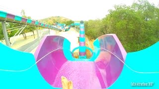 Aqua Rocket Water Coaster HD POV  Californias First Water Coaster  Raging Waters 2015 [upl. by Oina]