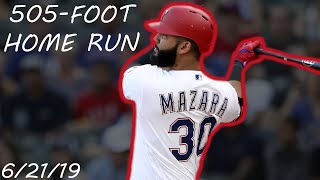 Nomar Mazaras 505FOOT MOONSHOT  June 21 2019  2019 MLB Season [upl. by Marissa]