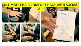 DIY IKEA JÄRVFJÄLLET Office Chair Armrest Cushion Hack [upl. by Airtap967]