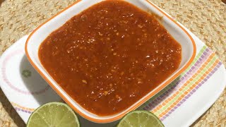 Red chili salsa recipe  Chipotle style  Chipotle  Hot salsa [upl. by Ofelia]