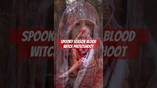 Witchy Bloody Horror Portrait Photoshoot Behind the Scenes Results Her Reaction alternativemodel [upl. by Anih69]