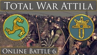 Total War Attila Online Battle 6 Franks vs Ostrogoths [upl. by Dniren13]