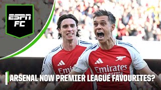 Arsenal vs Leicester REACTION Arteta’s side now favourites to win the Premier League  ESPN FC [upl. by Annaes]