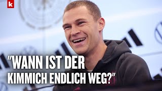 Kimmich scherzt über BayernZukunft quotSieht wieder ein bisschen anders ausquot  DFB [upl. by Rafa]