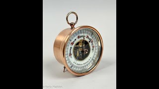 Vintage Aneroid Barometer Tune Up Cleaning and a Polish [upl. by Anetta]