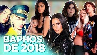 BAPHOS 2018 DEMI E SELENA INTERNADAS ANITTA FT MADONNA KYLIE GRÁVIDA POLÊMICAS DE YOUTUBERS [upl. by Eneg]