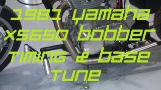 Yamaha XS650 Timing and Tune [upl. by Ekaj]