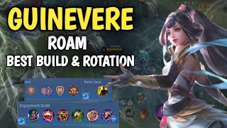 NEW UPDATE GUINEVERE ROAM BEST BUILD AND ROTATION  MLBB [upl. by Bellamy]