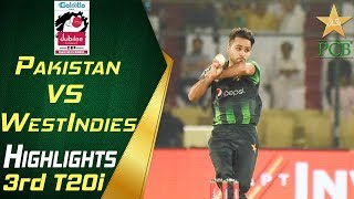 Highlights  3rd T20i  Pakistan Vs Windies 2018  Jubilee Insurance Cup 2018  PCB [upl. by Uranie]