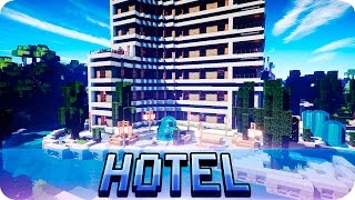 Minecraft  Modern HOTEL House Tour  Full of Interior Design Ideas [upl. by Arbmahs]