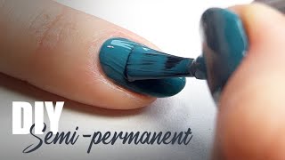 Pose ton vernis SEMIPERMANENT toimême comme une pro  💅 [upl. by Herculie]