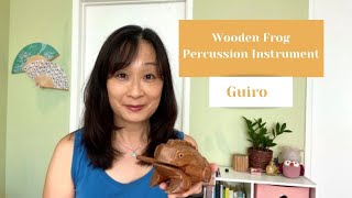 Wooden Frog Percussion Instrument Guiro [upl. by Lalitta581]