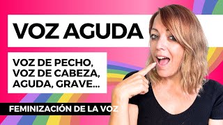 🇪🇸 VOZ DE PECHO⁉️VOZ DE CABEZA⁉️ AGUDOS⁉️ GRAVES⁉️ feminizacióndelavoz [upl. by Tenay]