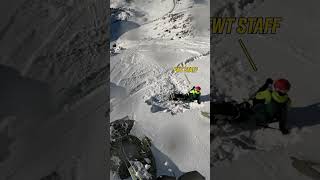 Nice jump from Manu Barnard flirting with our staff in Baqueira Beret 🤪 homeoffreeride fwt [upl. by Sergu]