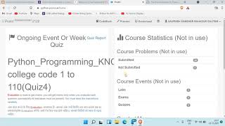 python demo quiz  IIT Kanpur prutor python quiz 4 solution [upl. by Hewie]