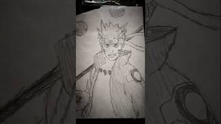 Naruto six paths form ☠️drawing 😎 pdrawing animeart anime sketch animedrawing draw artmaster [upl. by Barbi]