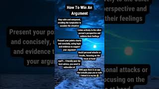 How to Win an Argument 💯 shorts [upl. by Aymahs239]