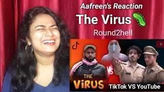 The Virus🦠TikTok VS YouTube ROUND2HELL  R2H  Reaction By Aafreen Shaikh [upl. by Cacka]