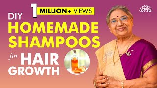 3 Natural Homemade Shampoos for Hair Fall Dandruff amp Healthy Hair  DIY Hair Growth Shampoos [upl. by Appleton941]