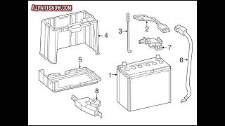 38920TR0A02NEW GENUINE HONDA BATTERY SENSOR ASSEMBLY OEM 38920TR0A02 Azpartsnowcom [upl. by Annuahsal]