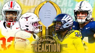 How far do Miami Georgia drop Can Colorado Make the CFP  Rankings Reaction 🏈 [upl. by Yereffej]