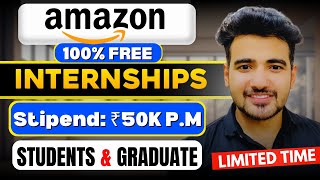 Amazon Free Internships 2024  Amazon Hiring Interns Online  Internship For Graduate Students [upl. by Niwrud]