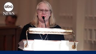 Amy Carter reads 75yearold letter from her dad Jimmy Carter at tribute for Rosalynn Carter [upl. by Sral39]