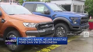 Prabowo Bakal Kejar Investasi Ford dan VW di Indonesia [upl. by Daukas]