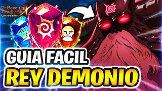 GUÍA BATALLA DEL REY DEMONIO INFIERNO CON 1 EQUIPO SUPER FÁCIL  Seven Deadly Sins Grand Cross [upl. by Niles625]