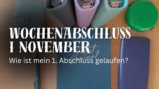 1 Wochenabschluss November I Einnahmen Ausgaben amp Spartöpfe [upl. by Letsirc]