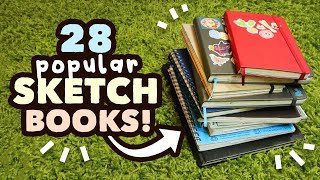 28 Popular Sketchbooks  Sketchbook Masterlist based on your comments [upl. by Notsnhoj]