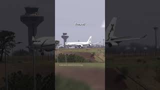 Tense Tardy Takeoff A340300 long takeoff roll in South America [upl. by Ynnhoj]