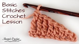 Crochet Basics Stitch Comparison  Right Handed [upl. by Notserp]