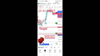 Bank nifty is  live  Entry Target Stoploss 27112024livebankniftyviralstocksnse [upl. by Etnuad]