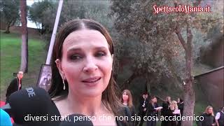 Videointervista a Juliette Binoche sul red carpet di The Return alla Festa del Cinema di Roma [upl. by Janka]