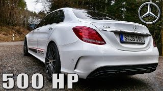 Mercedes C400 by GAD EXHAUST Sound LOUD Startup amp REVS by AutoTopNL [upl. by Eineeuq]