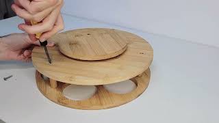 Spinware Lazy Susan Tumbler Assembly Instructional Video [upl. by Wyndham]