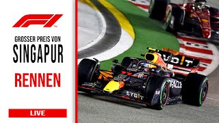 Großer Preis von Singapur Das Rennen  Formel 1 Live Watchparty Livetiming [upl. by Rannug]