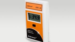 Solarmeter Model 50 Digital Handheld NISTTraceable Total UV AB Radiometer with Integral Sensor [upl. by Alleinnad]